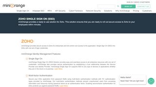 
                            13. Step-by-Step Guide Zoho Single Sign On Solution (SSO) - miniOrange