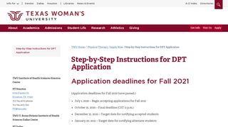 
                            11. Step-by-Step Instructions for DPT Application - Physical Therapy ...