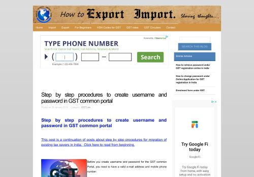 
                            13. Step by step procedures to create username and password in GST ...
