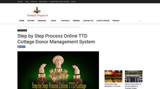 
                            8. Step by Step Process Online TTD Cottage Donor Management System ...