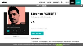 
                            8. Stephen ROBERT - Movember France - Home