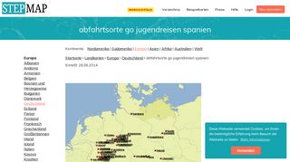
                            11. StepMap - abfahrtsorte go jugendreisen spanien - Landkarte für ...
