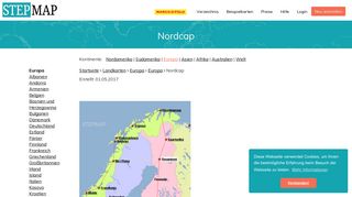 
                            9. StepMap - Nordcap - Landkarte für Europa