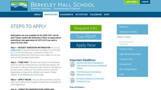 
                            12. Steps to Apply | Berkeley Hall School