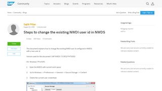 
                            1. Steps to change the existing NWDI user id in NWDS | SAP Blogs