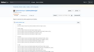 
                            6. Steps to customize the Jenkins graphical user interface · GitHub