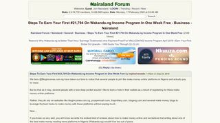 
                            7. Steps To Earn Your First #21,794 On Wakanda.ng Income Program In ...