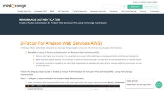 
                            11. Steps to enable 2-factor authentication for Amazon Web Services(AWS)