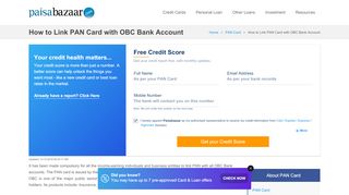 
                            5. Steps to Link PAN Card with OBC Bank Account Online/Offline