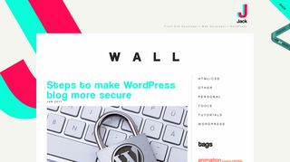 
                            9. Steps to make WordPress blog more secure | Front End Developer ...