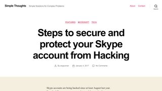 
                            8. Steps to secure and protect your Skype account from Hacking ...