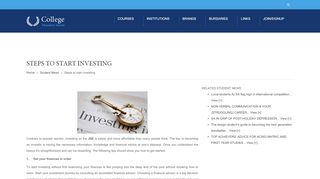 
                            11. Steps to start investing | Student News | SAstudySA Study