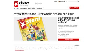 
                            7. stern Abos, Einzelausgaben und Produkte jetzt bestellen im stern ...