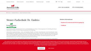 
                            9. Steuer-Fachschule Dr. Endriss - Amadeus FiRe AG