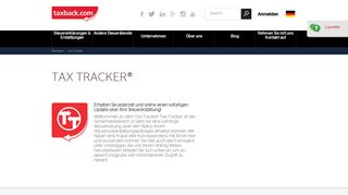 
                            1. Steuer-Tracker - Taxback.com