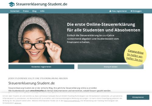 
                            8. Steuererklaerung-Student.de | Steuererklärung online erstellen