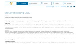 
                            10. Steuererklärung 2017 » Einwohnergemeinde Moosseedorf