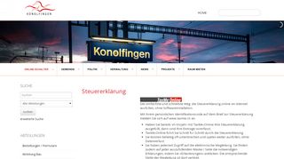 
                            9. Steuererklärung - Gemeinde Konolfingen