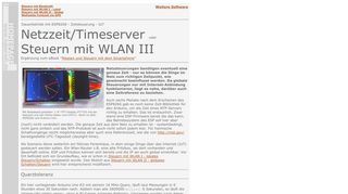 
                            4. Steuern mit WLAN III - Zeitserver abrufen - IoT - von H.-J. Berndt