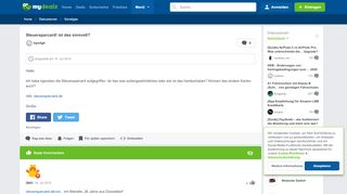 
                            3. Steuersparcard! ist das sinnvoll? - mydealz.de