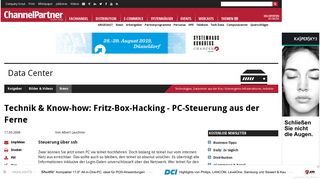 
                            9. Steuerung über ssh - Technik & Know-how: Fritz-Box-Hacking - PC ...