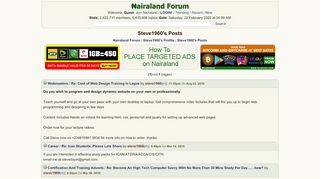 
                            12. Steve1960's Posts - Nairaland Forum