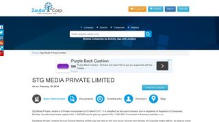 
                            2. STG MEDIA PRIVATE LIMITED - Company, directors and contact ...