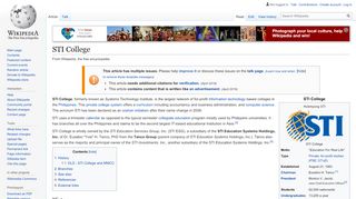 
                            8. STI College - Wikipedia