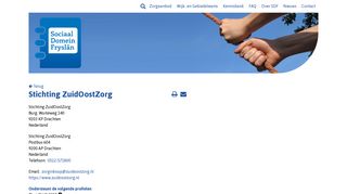 
                            11. Stichting ZuidOostZorg | Sociaal Domein Friesland - SDF portaal