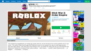 
                            12. Stick War 2: Order Empire - Roblox