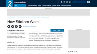 
                            3. Stickam Features | HowStuffWorks