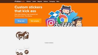 
                            7. Sticker Mule: Custom stickers that kick ass