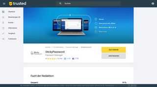 
                            8. StickyPassword im Test: Bewertungen & Kosten 2019 im Überblick