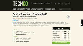 
                            10. StickyPassword Review – Password Managers | Tech.co 2019