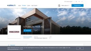 
                            11. STIEBEL ELTRON AG - 4 Stellenangebote auf jobs.ch