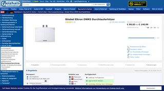 
                            12. Stiebel Eltron DNM3 Durchlauferhitzer ab € 91,01 (2019 ... - Geizhals