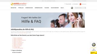 
                            2. stiefelparadies.de Hilfe & FAQ