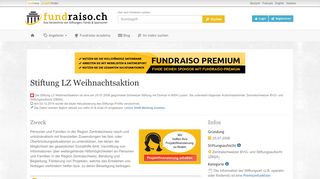 
                            11. Stiftung LZ Weihnachtsaktion - Fundraiso