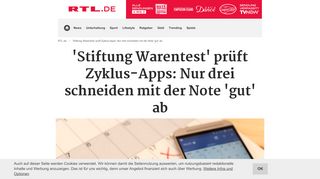 
                            3. 'Stiftung Warentest' prüft Zyklus-Apps: Nur drei schneiden mit der Note ...