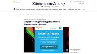 
                            12. Stiftung Warentest - Singlebörsen genauso gut wie teure ...