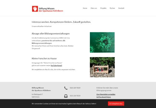
                            12. Stiftung Wissen Sparkasse KölnBonn: Home