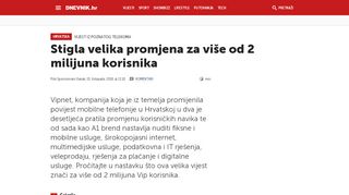 
                            7. Stigla velika promjena za više od 2 milijuna Vip korisnika - Dnevnik.hr