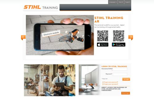 STIHL Training - STIHL Training Loginpage