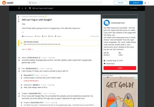 
                            1. Still can't log in with Google? : wwesupercard - Reddit