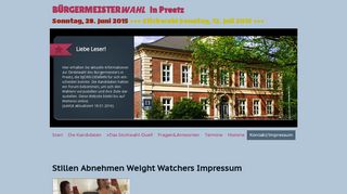 
                            9. Stillen Abnehmen Weight Watchers Impressum