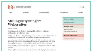 
                            9. Stillingsutlysninger: Webcruiter