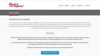 
                            4. StimSocial - Qual é o seu Negócio?