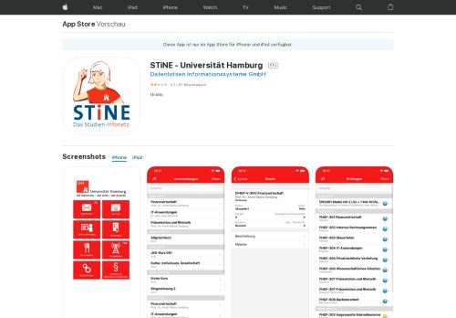 
                            12. STiNE - Universität Hamburg im App Store - iTunes - Apple