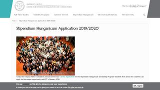 
                            10. Stipendium Hungaricum Application 2019/2020 | University of Pécs