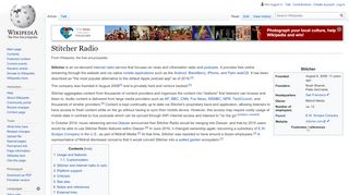 
                            2. Stitcher Radio - Wikipedia